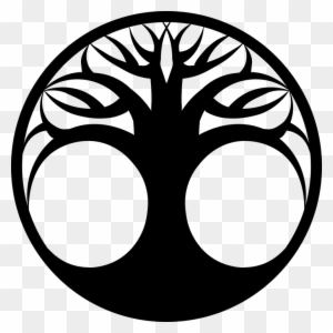 Tree Of Life Silhouette Black White Outline - Tree Of Life Silhouette