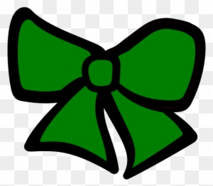 Green Cheer Bow - Green Cheerleading Clip Art