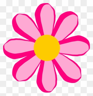 Yellow Flower Clipart Little Flower - Pink Flower Clip Art Free