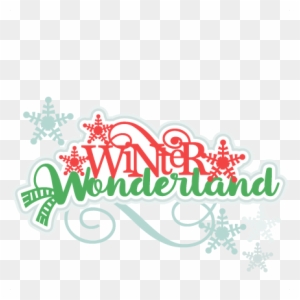 Winter Wonderland Title Svg Scrapbook Cut File Cute - Winter Wonderland Title