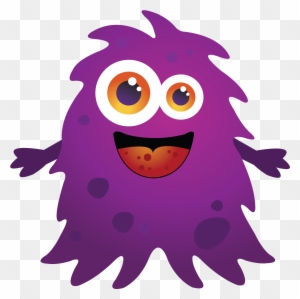 Purple Cartoon Monster Clipart Free Clip Art Images - Baby Monster Svg