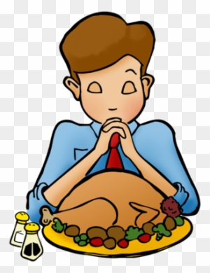 Praying On Thanksgiving Clip Art - Christian Thanksgiving Clip Art