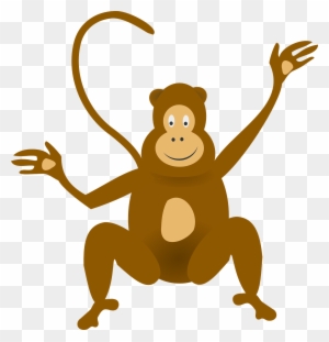 Animated Baby Monkey Clip Art - Monkey Clipart No Background