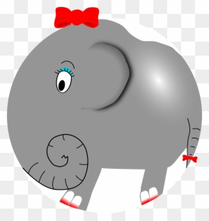 Big Image - Cartoon Elephant Girl