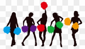 Cheerleading Cartoon Pom Pom Clip Art - Cheerleaders Png