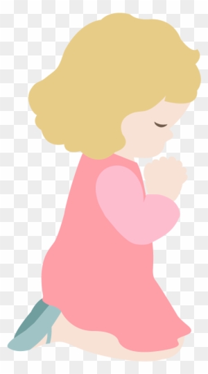 girl praying clip art