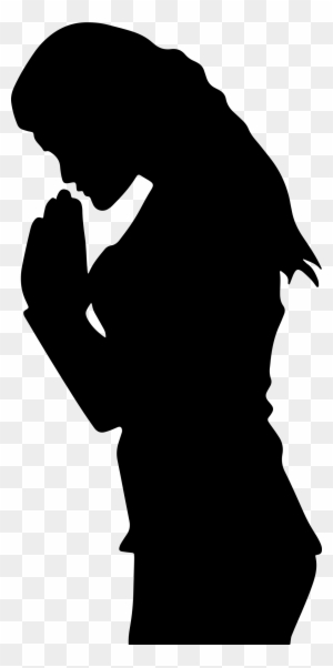 Woman Praying Silhouette - Praying Png