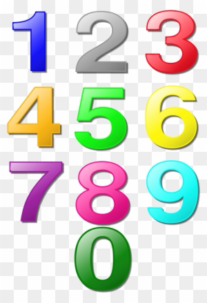 Free Vector Colorful Numbers Clip Art - Numbers Clip Art