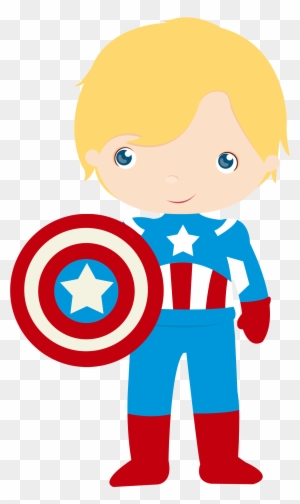 Captain America Little Boy Clip Art - Super Herois Desenho Png - Free ...