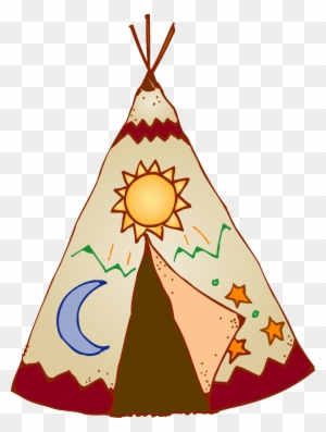Native American Teepee Clipart - Cartoon Teepee Png