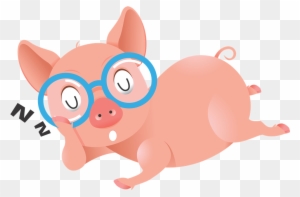 Pig Animated Clipart - Pig With Eye Glasses
