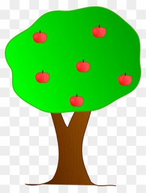 Cartoon Trees With Apples