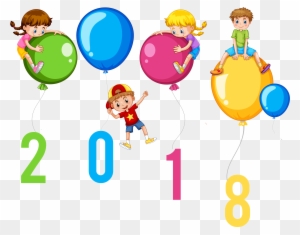 Detail Happy New Year - Happy New Year 2018 Balloons