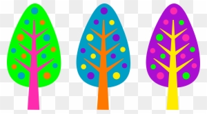Christmas Tree Clipart Purple - Clip Art Colorful Designs