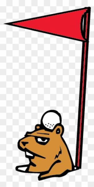 Funny Gopher Golf Clipart - Golf