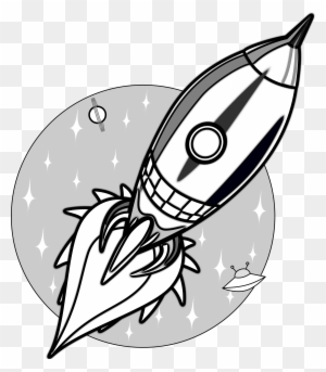 Cartoon Rocket Free Download Clip Art On - Rocket Black And White Clipart