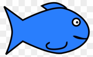 Free To Use Public Domain Fish Clip Art - Little Blue Fish