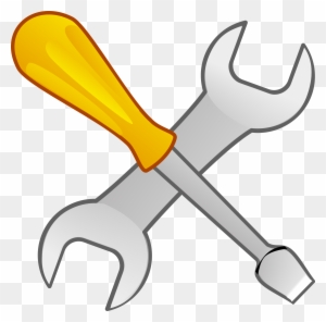 Screwdriver And Wrench Vector Clipart Free Public Domain - Tools Clip Art