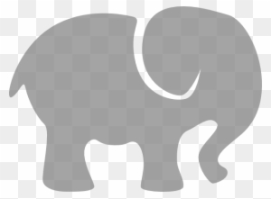 Elephant Silhouette Clip Art Gray Elephant Clip Art - Baby Elephant Silhouette Clip Art
