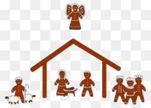 Free Nativity Clipart Silhouette Free Clipart Images - Gingerbread Nativity Clip Art