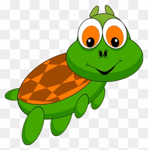 Cartoon Turtle With Red Hat - Moving Turtle Animation