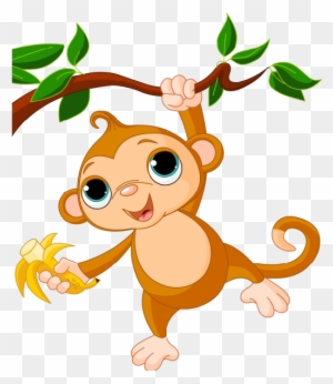 Monkey Images Clip Art - Cartoon Monkeys In A Tree