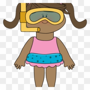 Swimming Images Clip Art Swim Goggles Clipart Clipart - Clipart Of Playing In The Beach