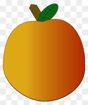 Orange Clip Art At Clker Com Vector Online Royalty - Nectarine Clipart