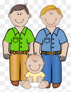 Family Clipart Hd 2018 - Same Sex Family Cartoon