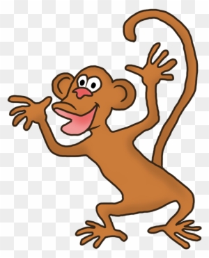 Huge Monkey Clipart, Funny Monkey Clipart - Monkey Gif Cartoon Transparent Back