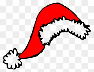 Just A Nice Red Santa Hat For Your Using Pleasure - Christmas Hat Clip Art