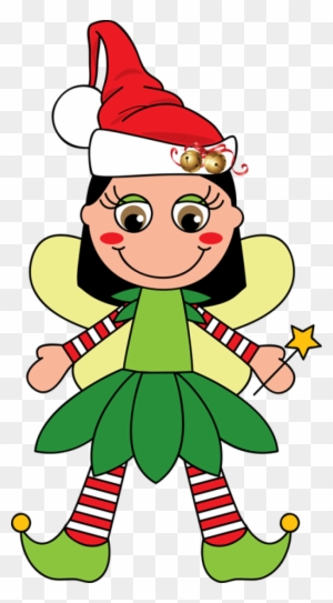 A Cute Christmas Fairy - Christmas Fairy Free Clip Art