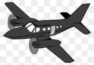 Dark Plane Clip Art At Clker - U2 Plane Clipart