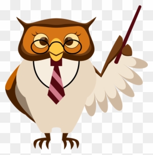 School Owl Clipart - Teacher Owl Clipart