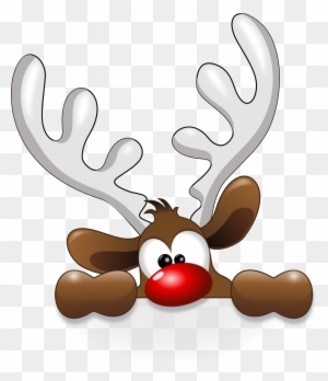 Funny Reindeer Christmaswinter Decor Amp Ideas Clip - Reindeer Head Clipart
