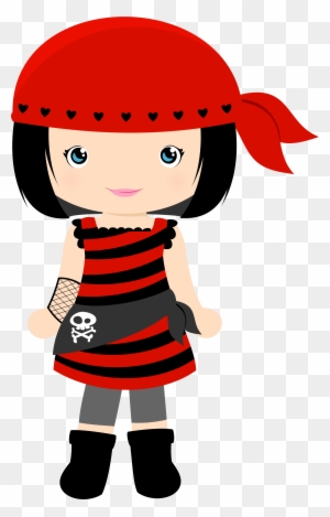 Little Pirate Girl Clipart