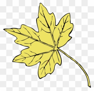 Gold Maple Leaf Clip Art - Golden Maple Tree Leaf