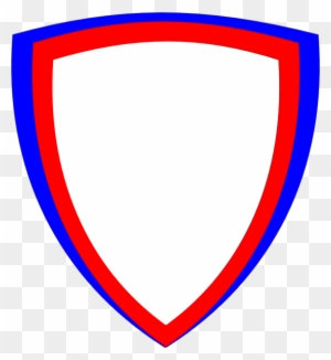 Superhero Shield Cliparts - Red And Blue Shield Png