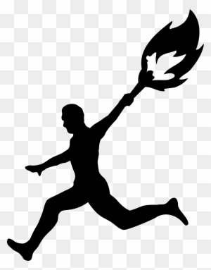 Torch Clipart Black And White