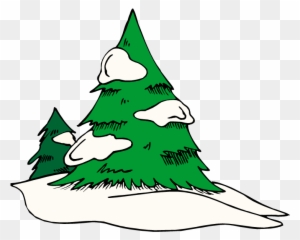 Green Free Pine Tree Clipart School - Snow On Tree Clipart