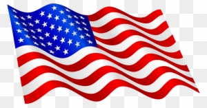 This High Quality Free Png Image Without Any Background - Waving American Flag Clip Art