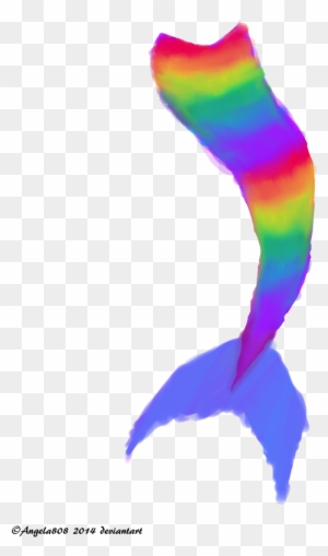 Rainbow Mermaid Tail Stock By Angela808 On Deviantart - Illustration