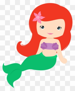 Related Baby Little Mermaid Clipart - Little Mermaid Baby Png
