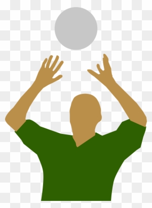Volley Ball Clipart Wallpaper Images - Catching The Ball In Handball
