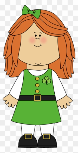 Patrick Clip Art - St Patrick's Day Girl Clipart