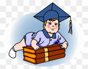 Graduate Baby - Baby Clip Art With A Graduation Cap