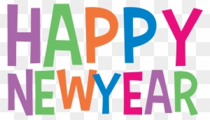 Happy New Year Clip Art - Happy New Year Transparent Text