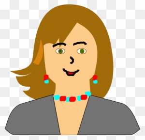 Brown Hair Clipart Teacher Face - Head Teacher Clip Art