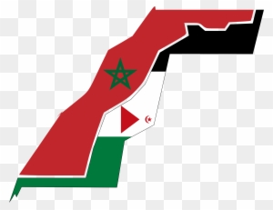 Big Image - Western Sahara Flag Map