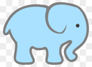 Free Baby Elephant Clip Art - Pink Elephant Cut Out